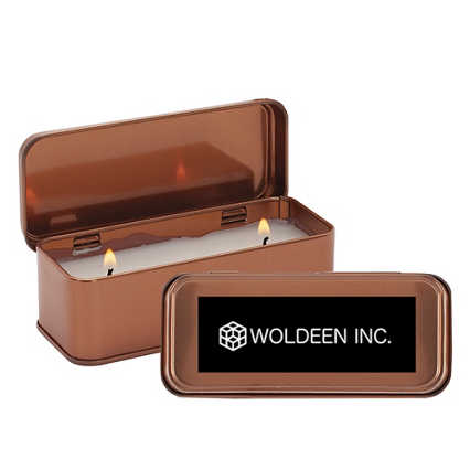 Add Your Logo: Copper Candle